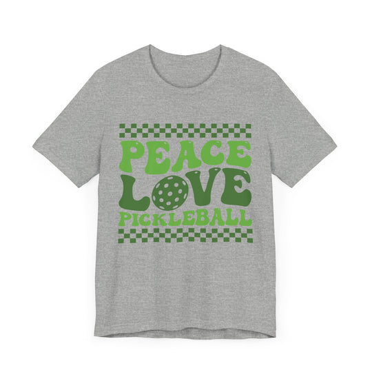 Peace Love Pickleball Unisex Short Sleeve Tee