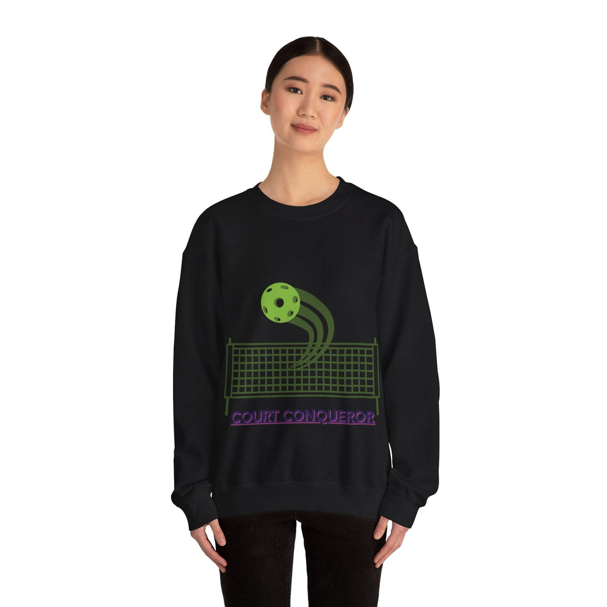 Pickleball Passion: Unisex Heavy Blend Crewneck Sweatshirt