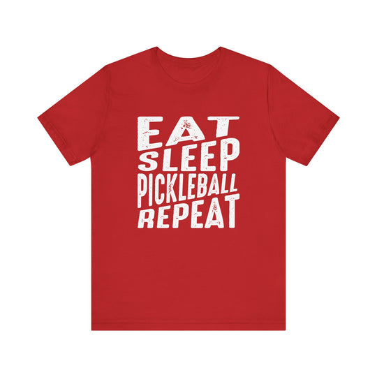 Eat Sleep Pickleball Repeat Unisex Short Sleeve Tee