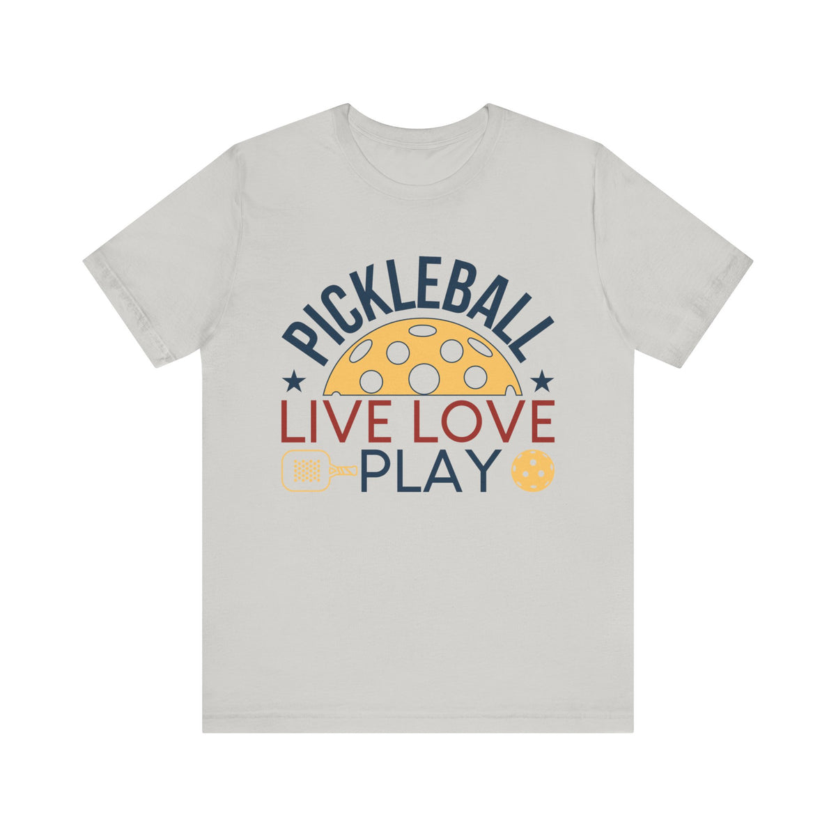 Pickleball Live Love Play Unisex Jersey Short Sleeve Tee