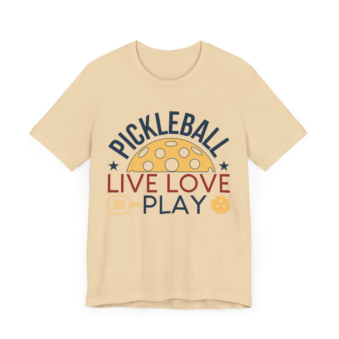 Pickleball Live Love Play Unisex Jersey Short Sleeve Tee