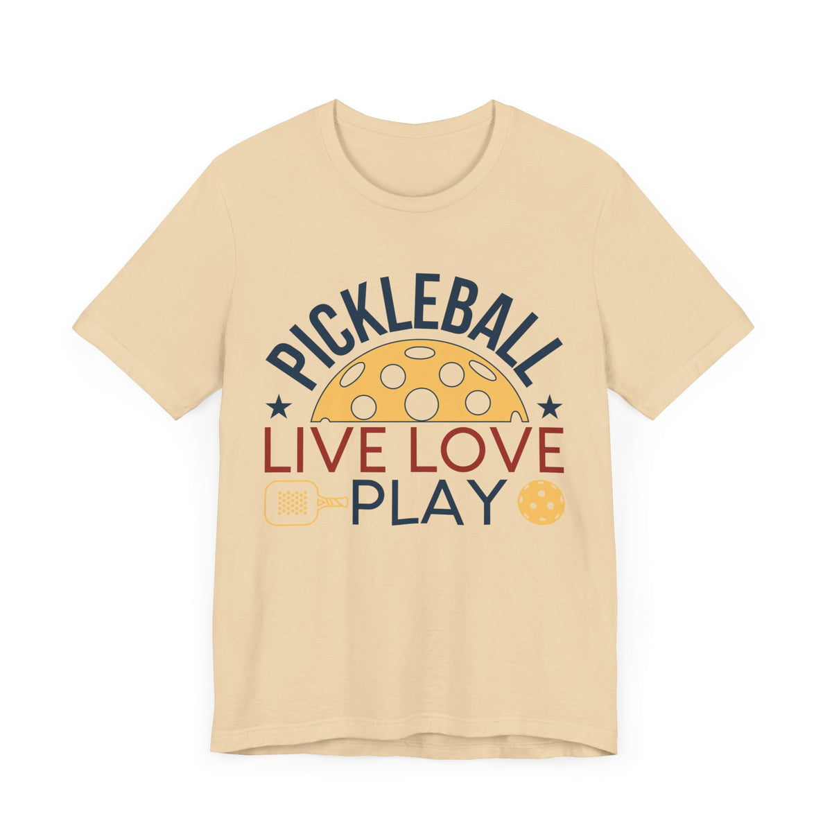 Pickleball Live Love Play Unisex Jersey Short Sleeve Tee