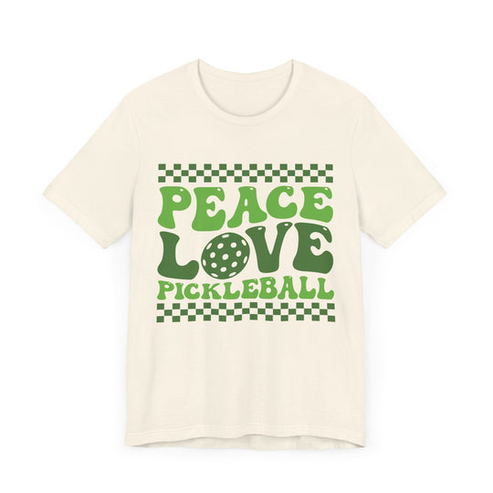 Peace Love Pickleball Unisex Short Sleeve Tee