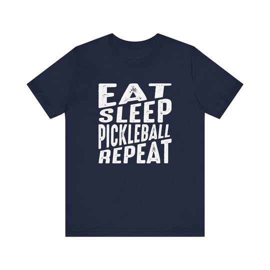 Eat Sleep Pickleball Repeat Unisex Short Sleeve Tee