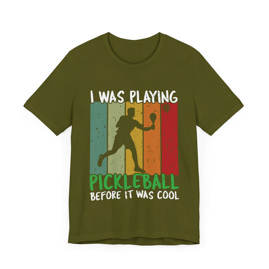 I Was Playing Pickleball Unisex Short Sleeve Tee