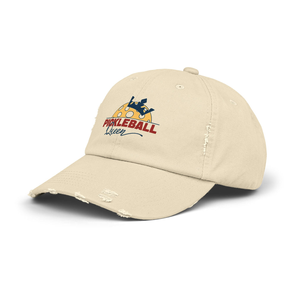 Pickleball Queen Unisex Distressed Cap