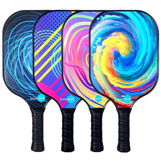 Carbon Fiber Pickleball Paddle, Premium Carbon Fiber Pickleball Paddle: Color Printed Graphite Design