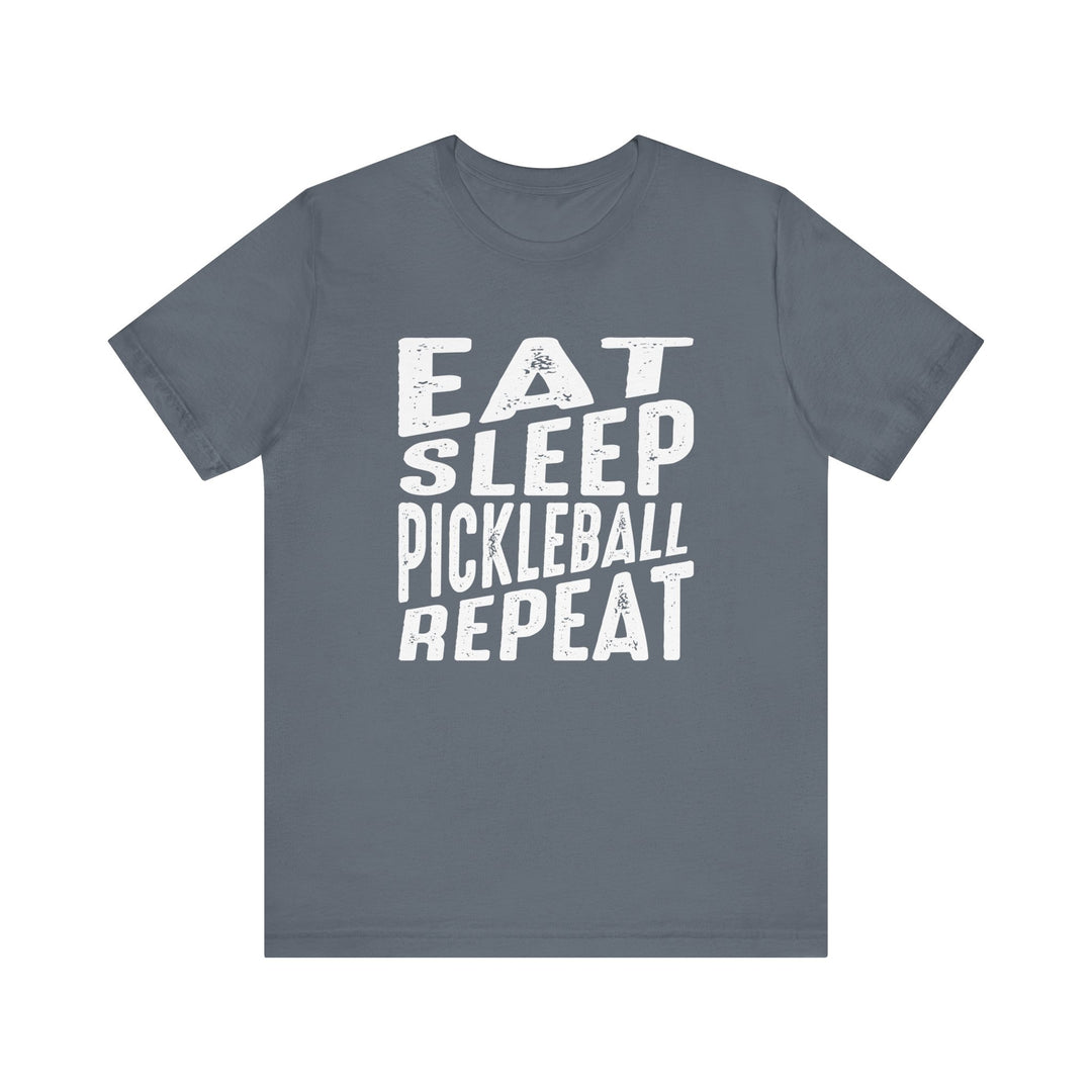 Eat Sleep Pickleball Repeat Unisex Short Sleeve Tee