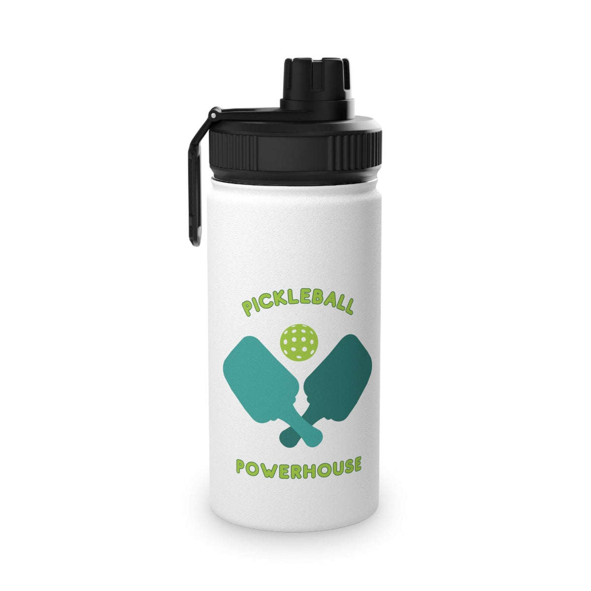 Insulated Water Bottle with Straw, Stay Hydrated in Style: Stainless Steel Water Bottle with Pickleball Art Designs and Sports Lid