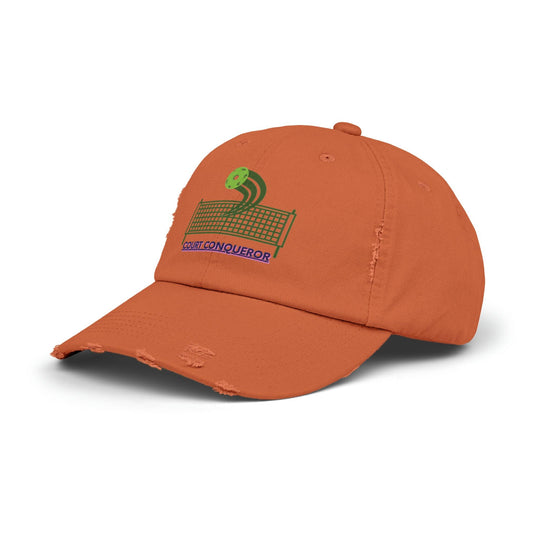 Personalized Distressed Cap, Vintage Vibes: Distressed Cap with Pickleball Designs