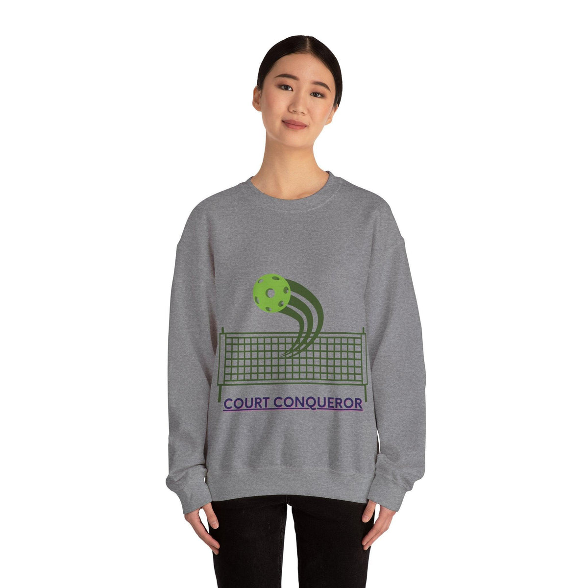 Pickleball Passion: Unisex Heavy Blend Crewneck Sweatshirt