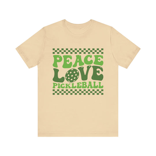 Peace Love Pickleball Unisex Short Sleeve Tee