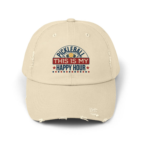 My Happy Hour Unisex Distressed Cap