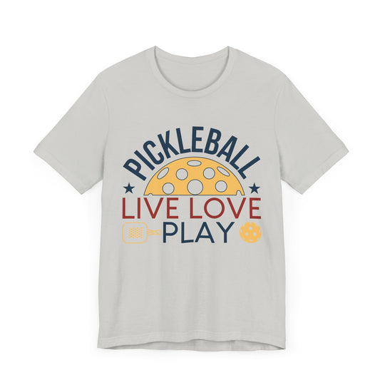 Pickleball Live Love Play Unisex Jersey Short Sleeve Tee