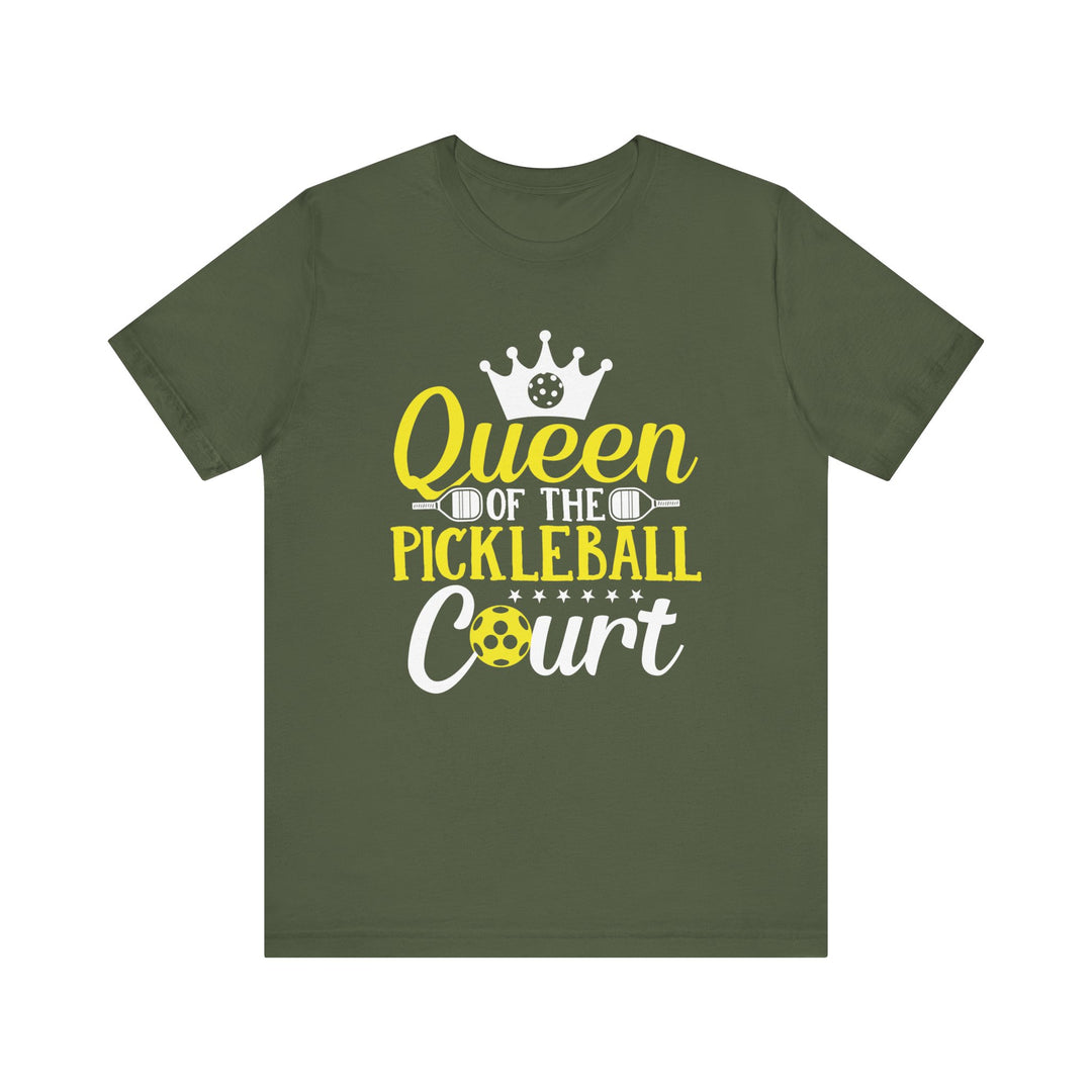 Queen Of The Pickleball Court Unisex Short Sleeve Tee