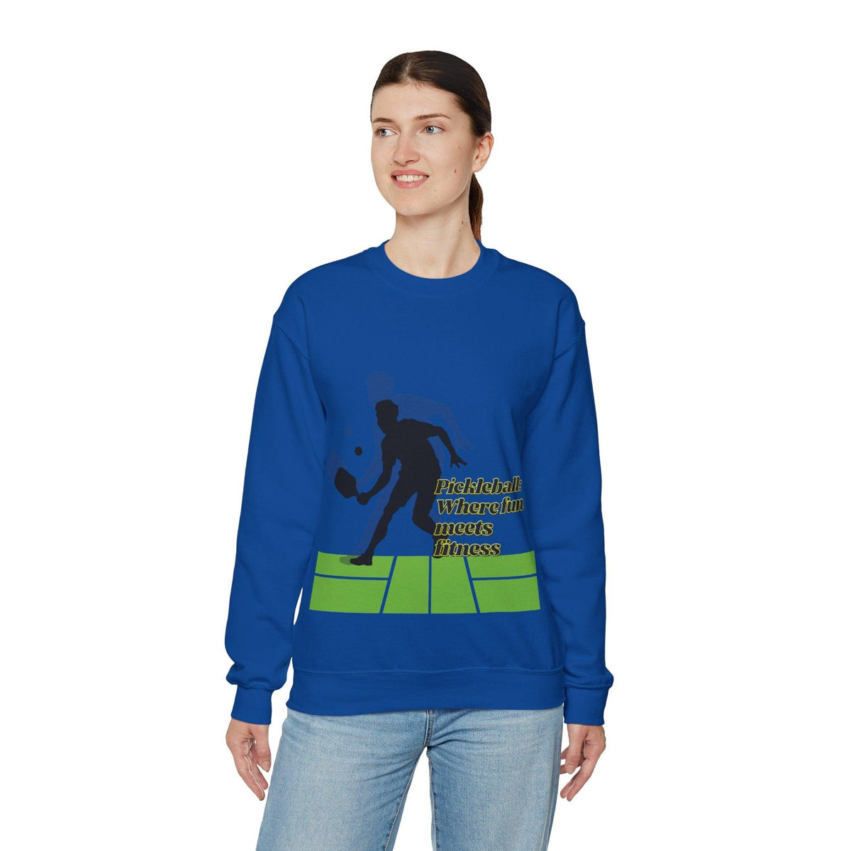 Pickleball Style: Heavy Blend Crewneck Sweatshirt For All