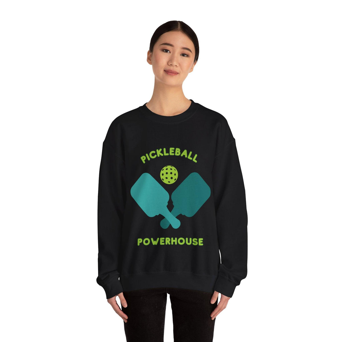 Sporty Comfort: Unisex Pickleball Heavy Blend Crewneck Sweatshirt