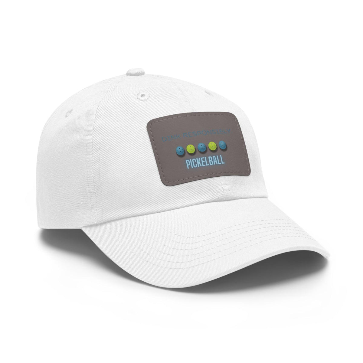 Embroidered Pickleball Hats: Leather Patch Edition