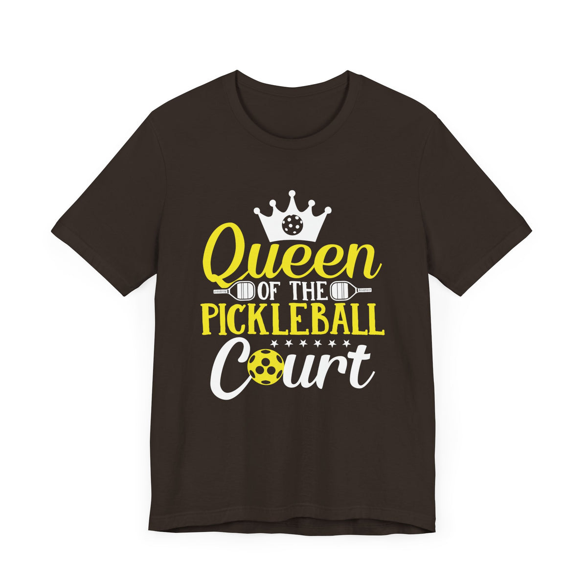 Queen Of The Pickleball Court Unisex Short Sleeve Tee