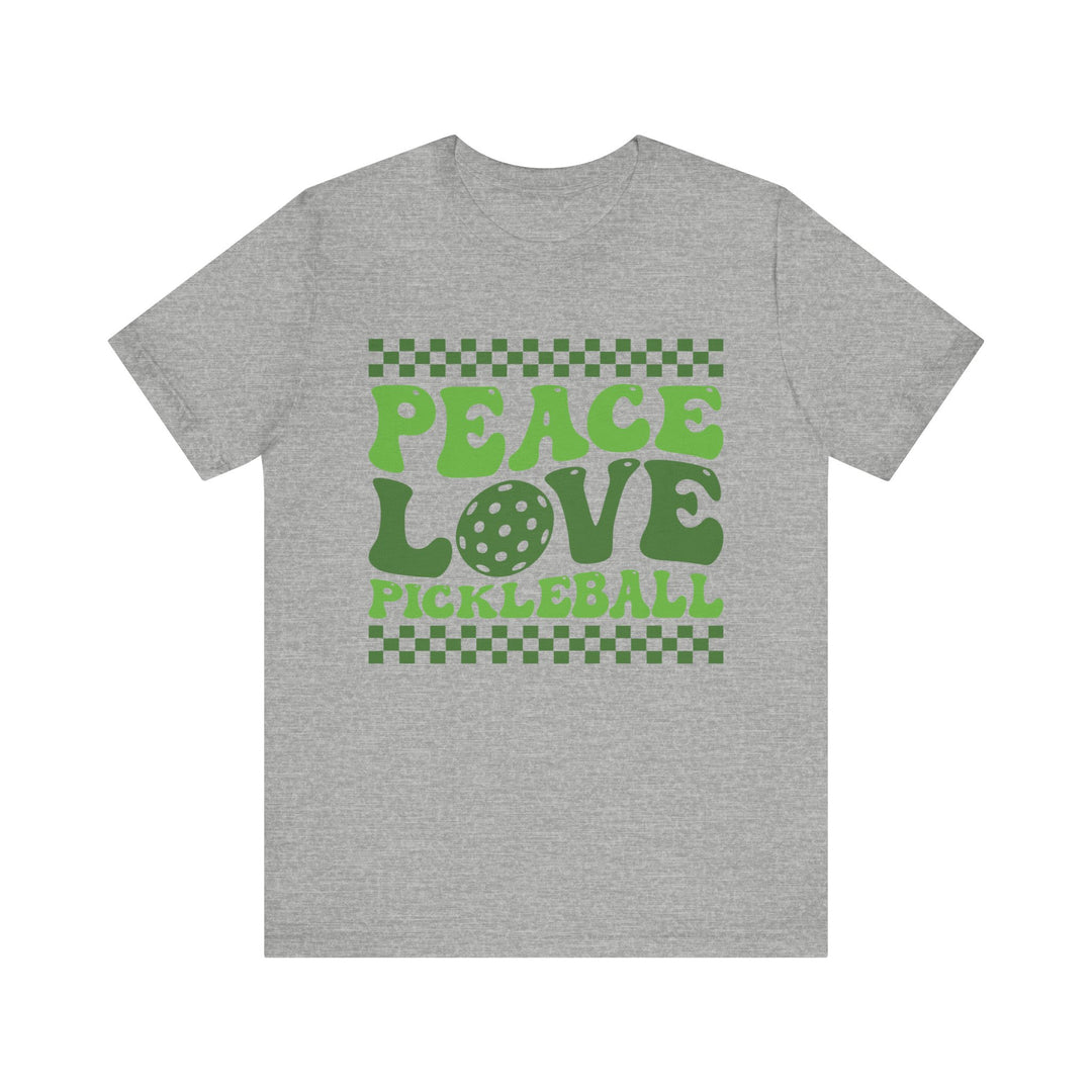 Peace Love Pickleball Unisex Short Sleeve Tee