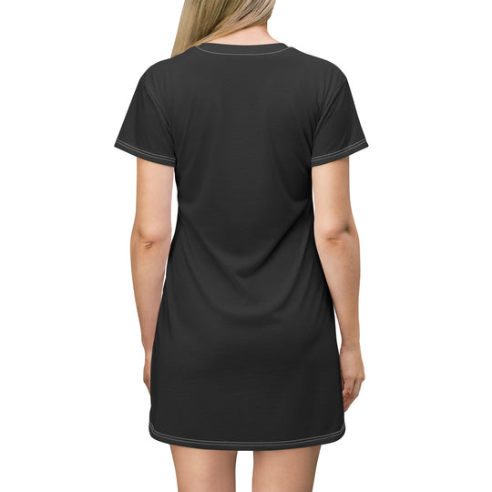 Queen of The Pickleball Court T-Shirt Dress (AOP)