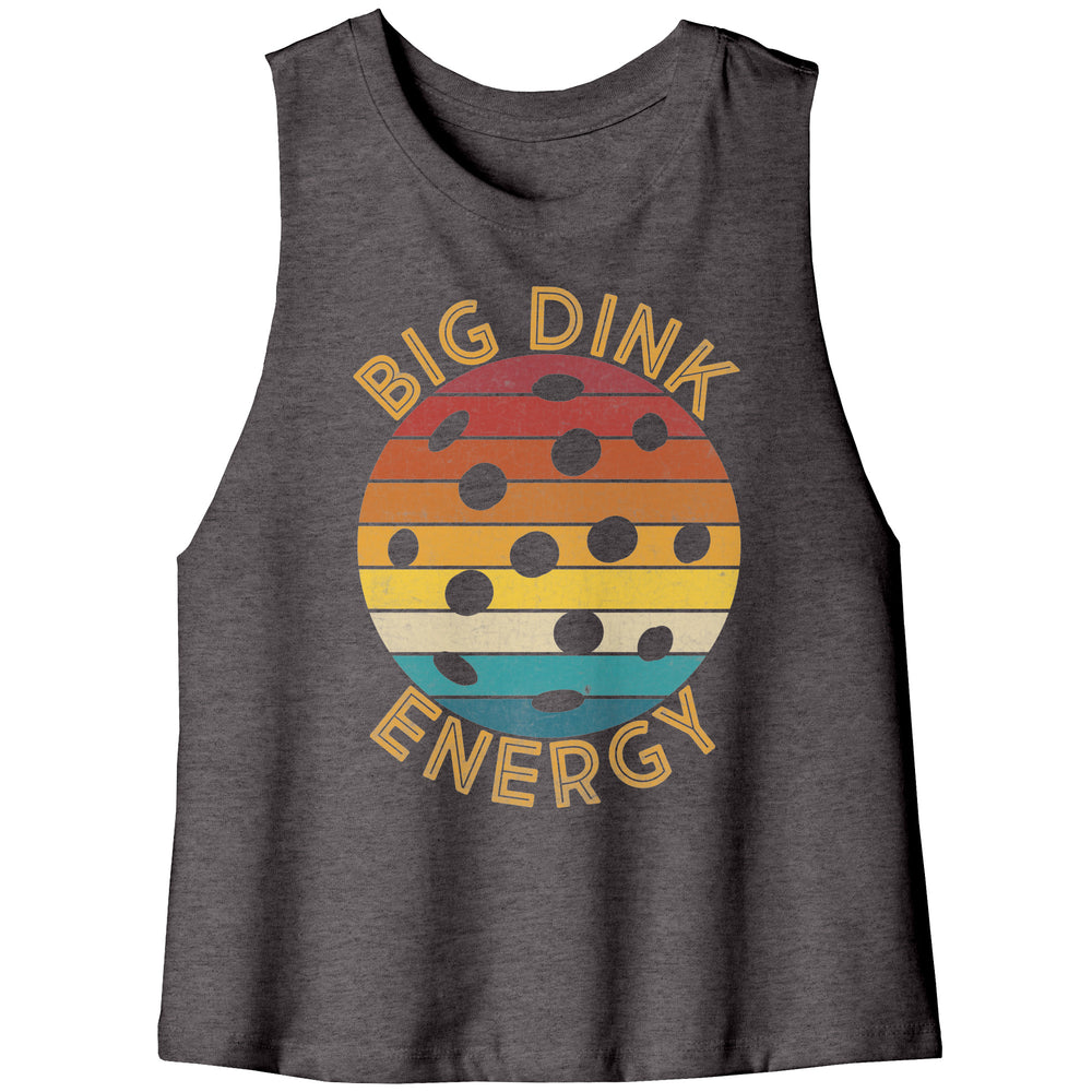 Big Dink Energy Bella Women's Racerback Crop Tank