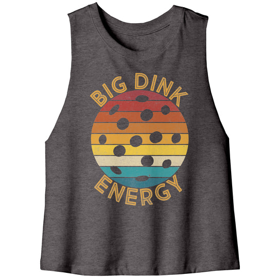 Big Dink Energy Bella Women's Racerback Crop Tank
