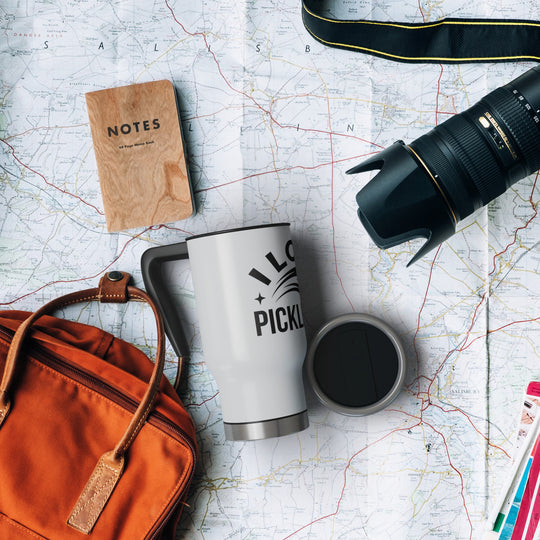 I Love Pickleball Travel Mug 14 oz