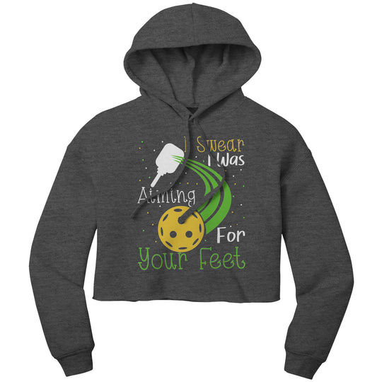 I Swear Bella Women's Crop Fleece Hoodie