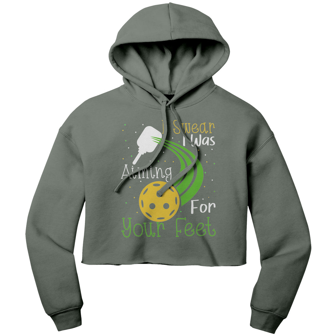 I Swear Bella Women's Crop Fleece Hoodie
