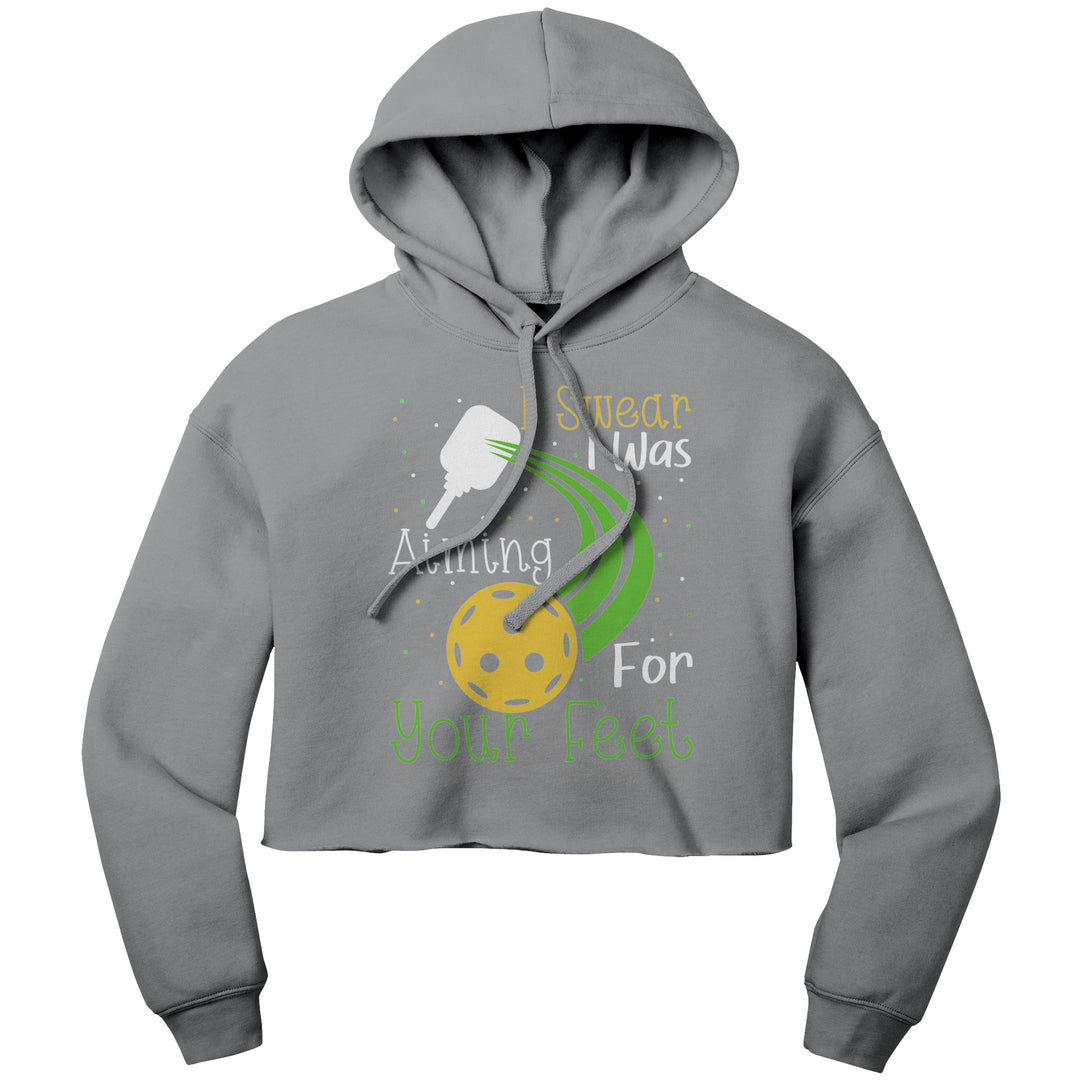 I Swear Bella Women's Crop Fleece Hoodie
