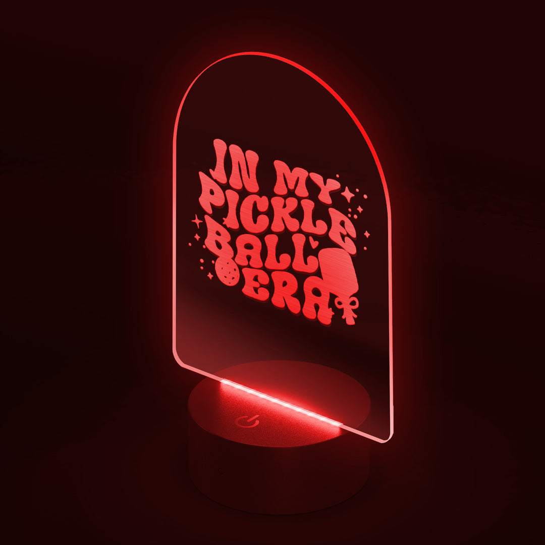 In My Pickleball Era Arc Acrylic LED Sign