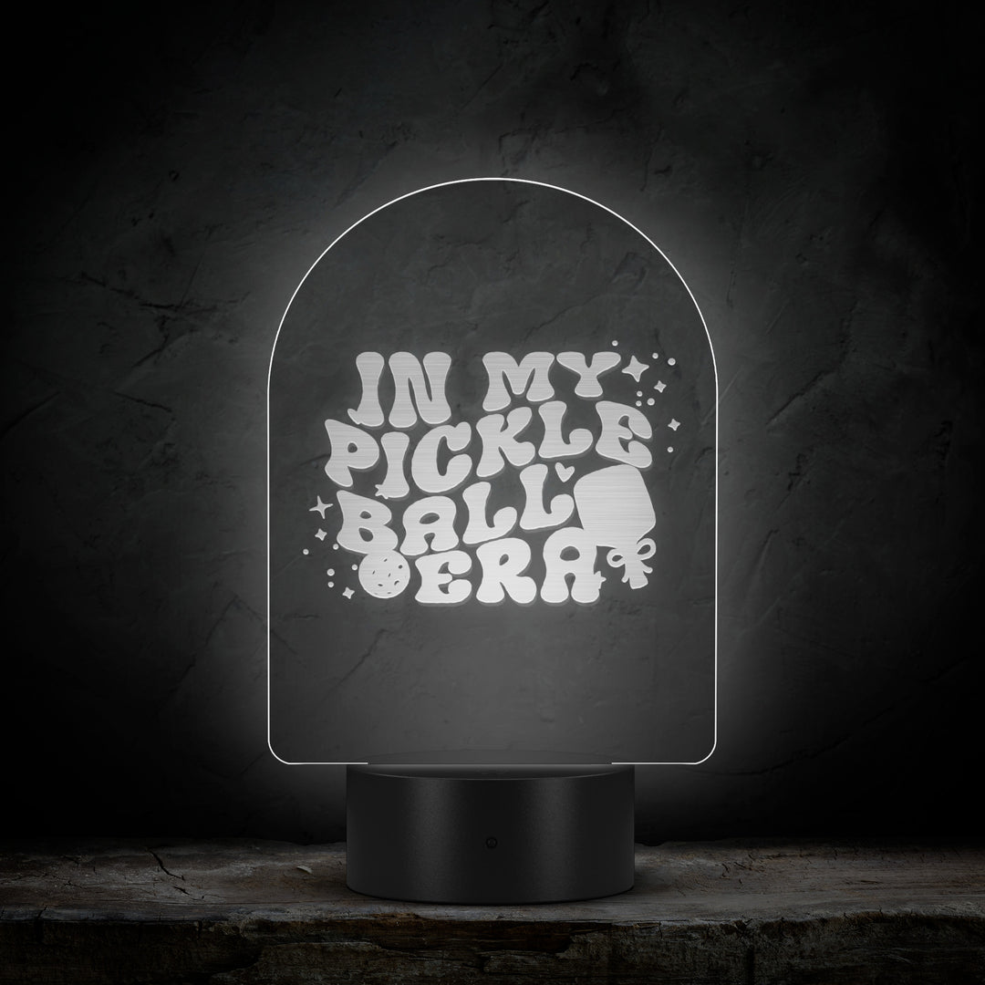 In My Pickleball Era Arc Acrylic LED Sign