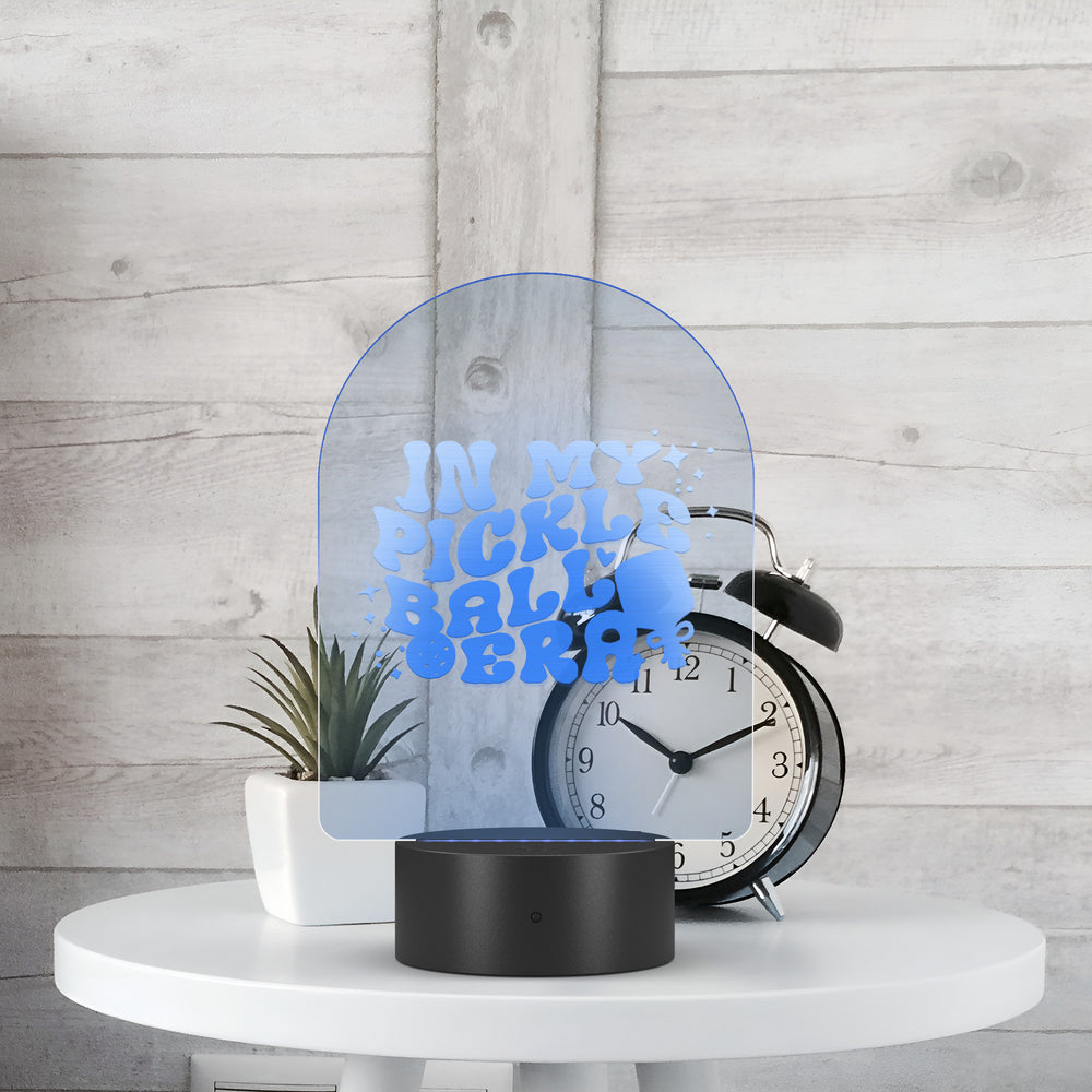 In My Pickleball Era Arc Acrylic LED Sign