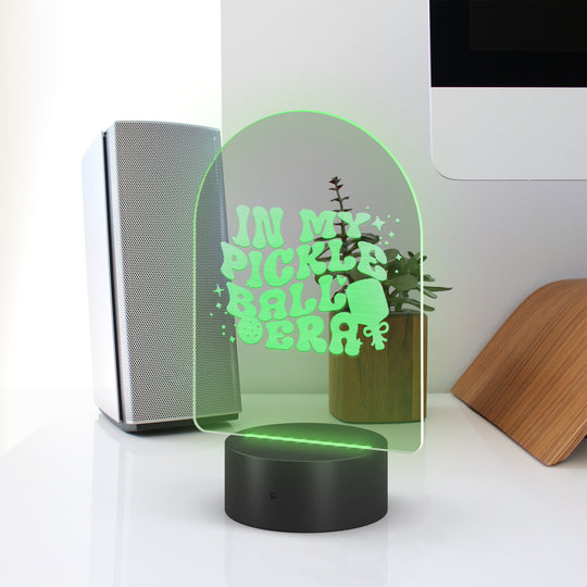 In My Pickleball Era Arc Acrylic LED Sign