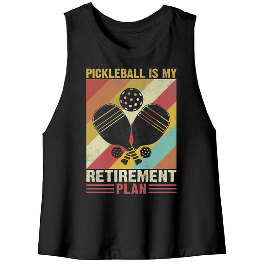 Pickleball Bella Women's Racerback Crop Tank