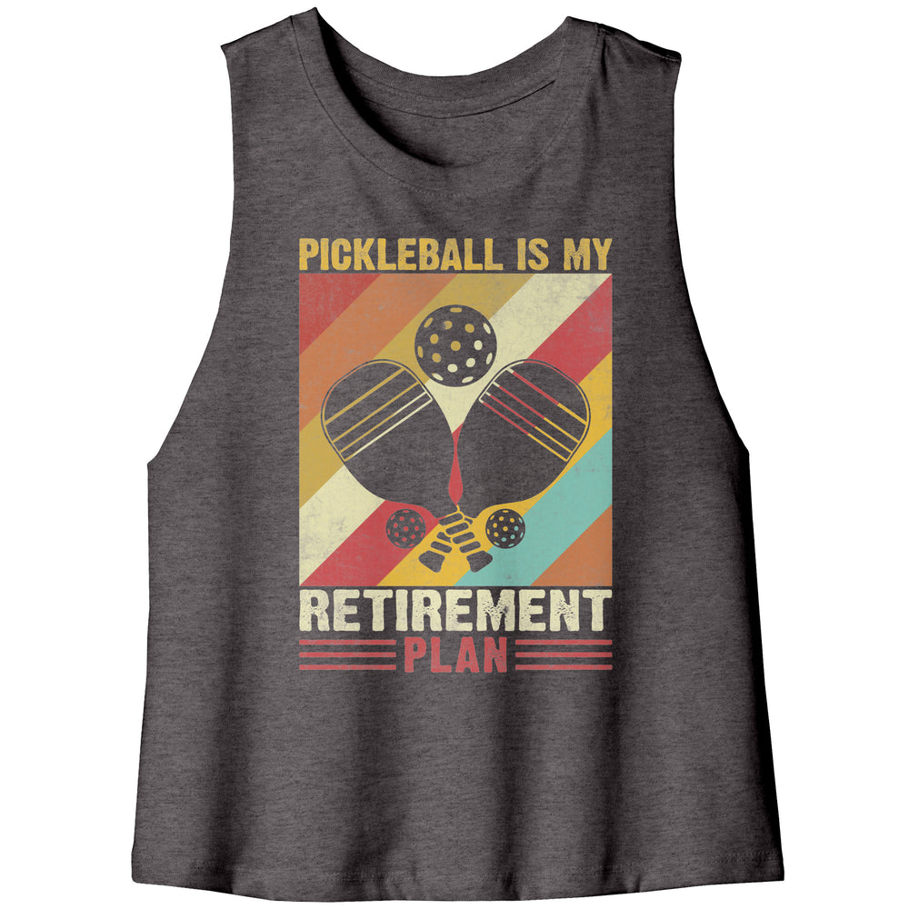Pickleball Bella Women's Racerback Crop Tank