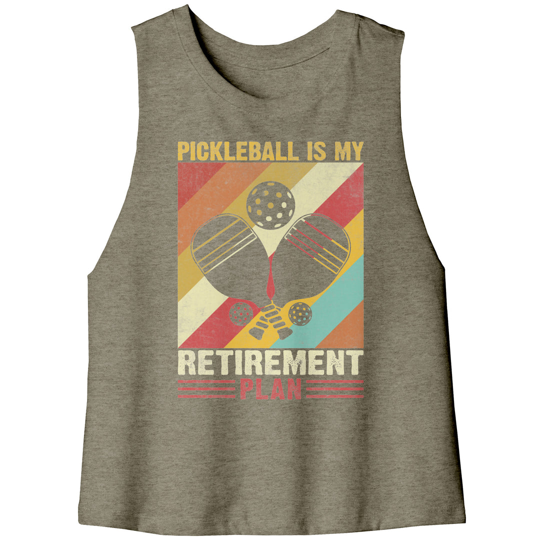 Pickleball Bella Women's Racerback Crop Tank