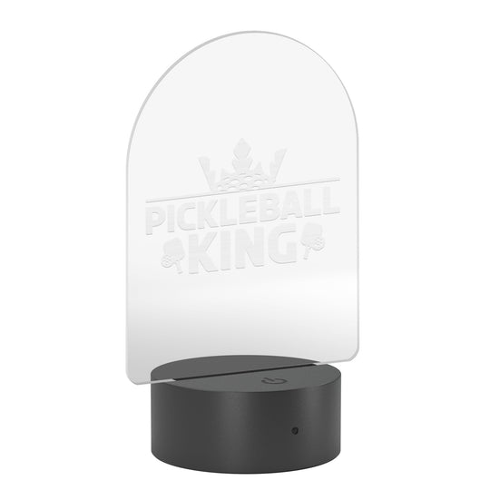 Pickleball King Arc Acrylic LED Sign