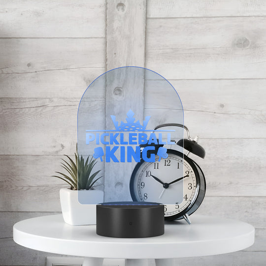 Pickleball King Arc Acrylic LED Sign