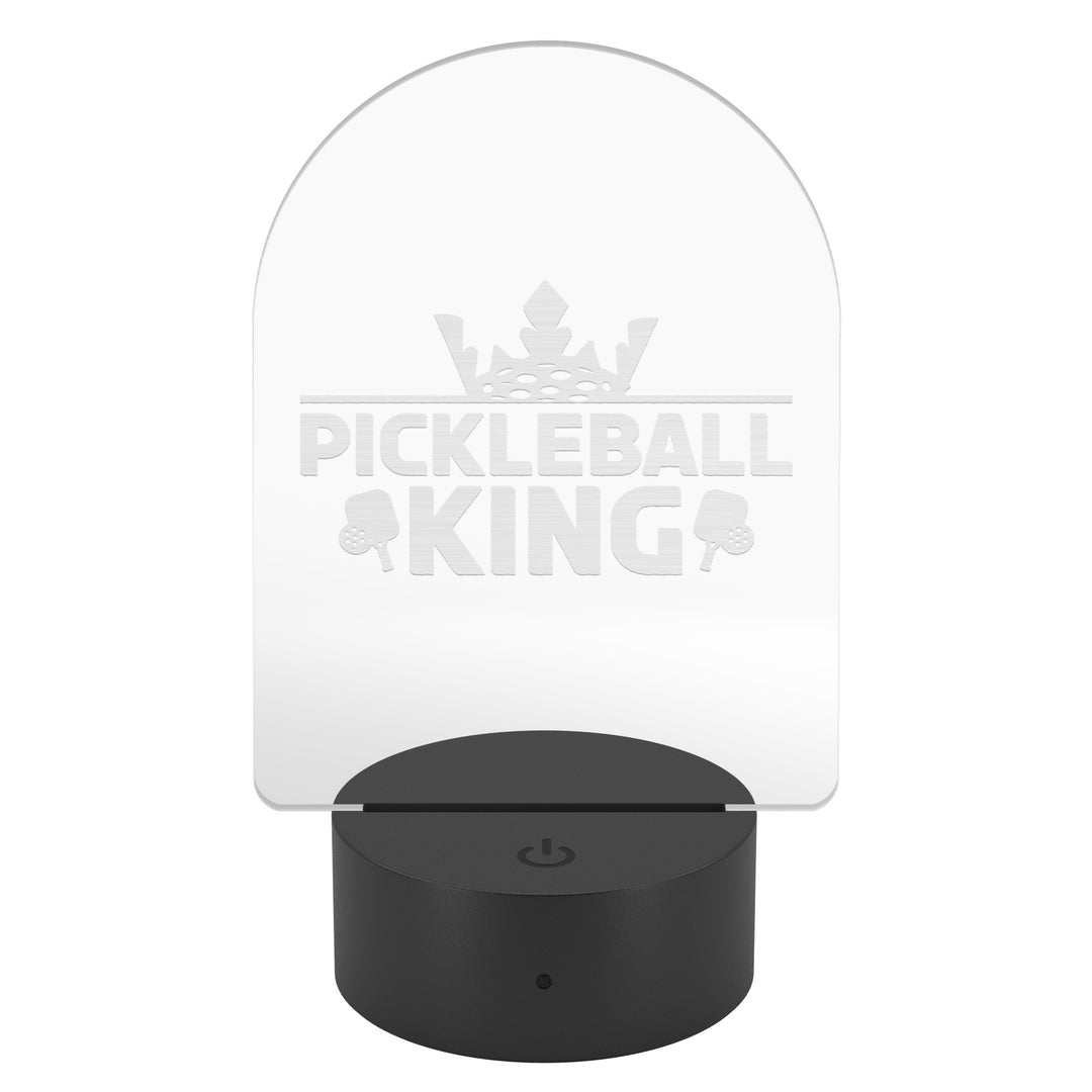 Pickleball King Arc Acrylic LED Sign