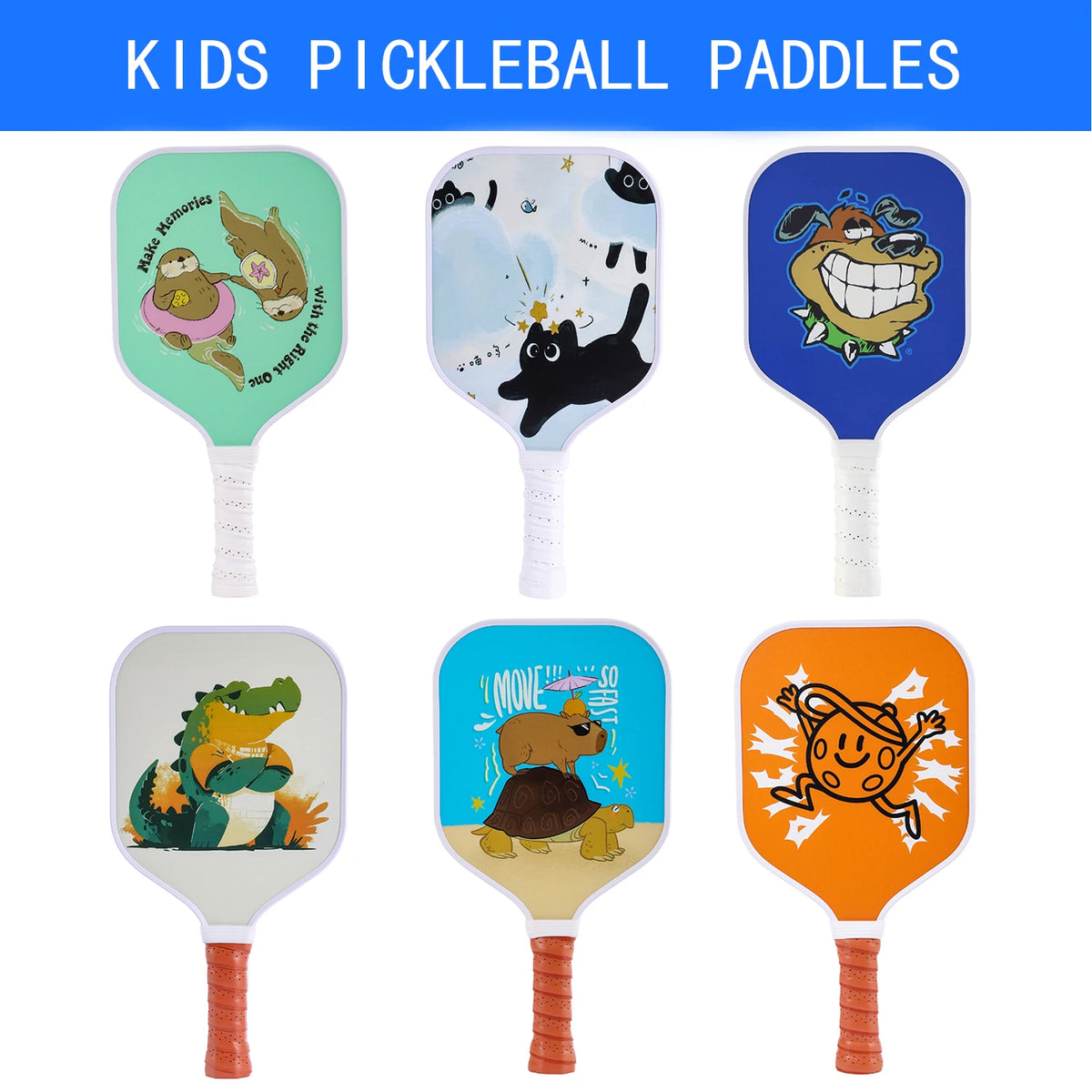 Kids Fiber Glass Pickleball Paddles