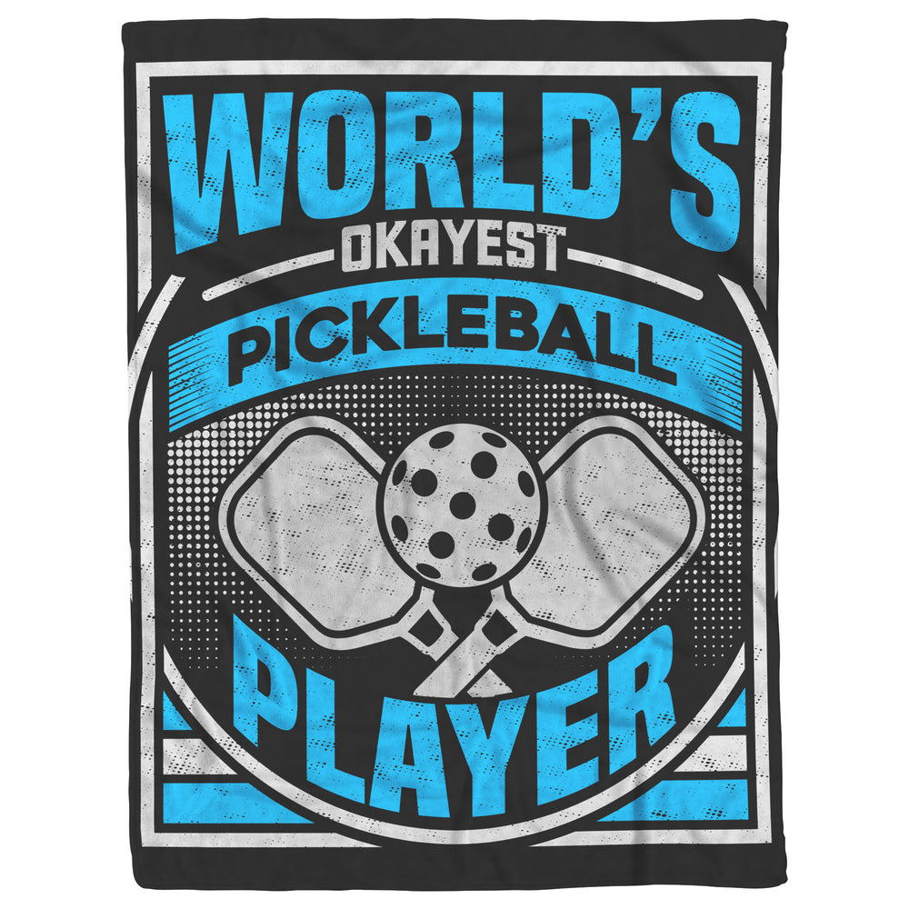 World's Okayest Player Blanket: Fleece/Sherpa