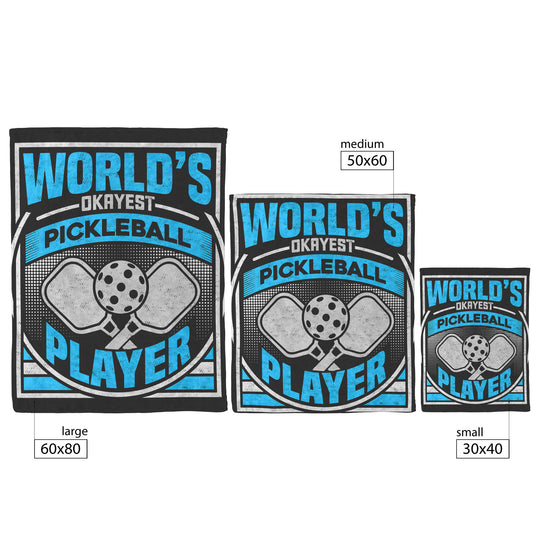 World's Okayest Player Blanket: Fleece/Sherpa