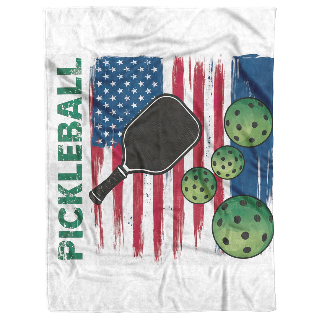 Pickleball Blanket: Fleece/Sherpa