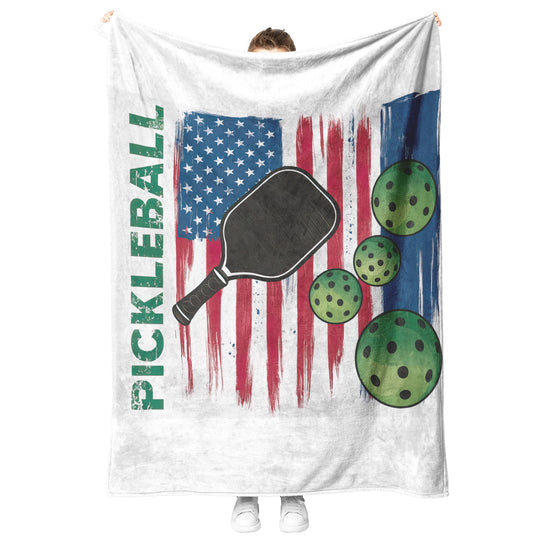 Pickleball Blanket: Fleece/Sherpa