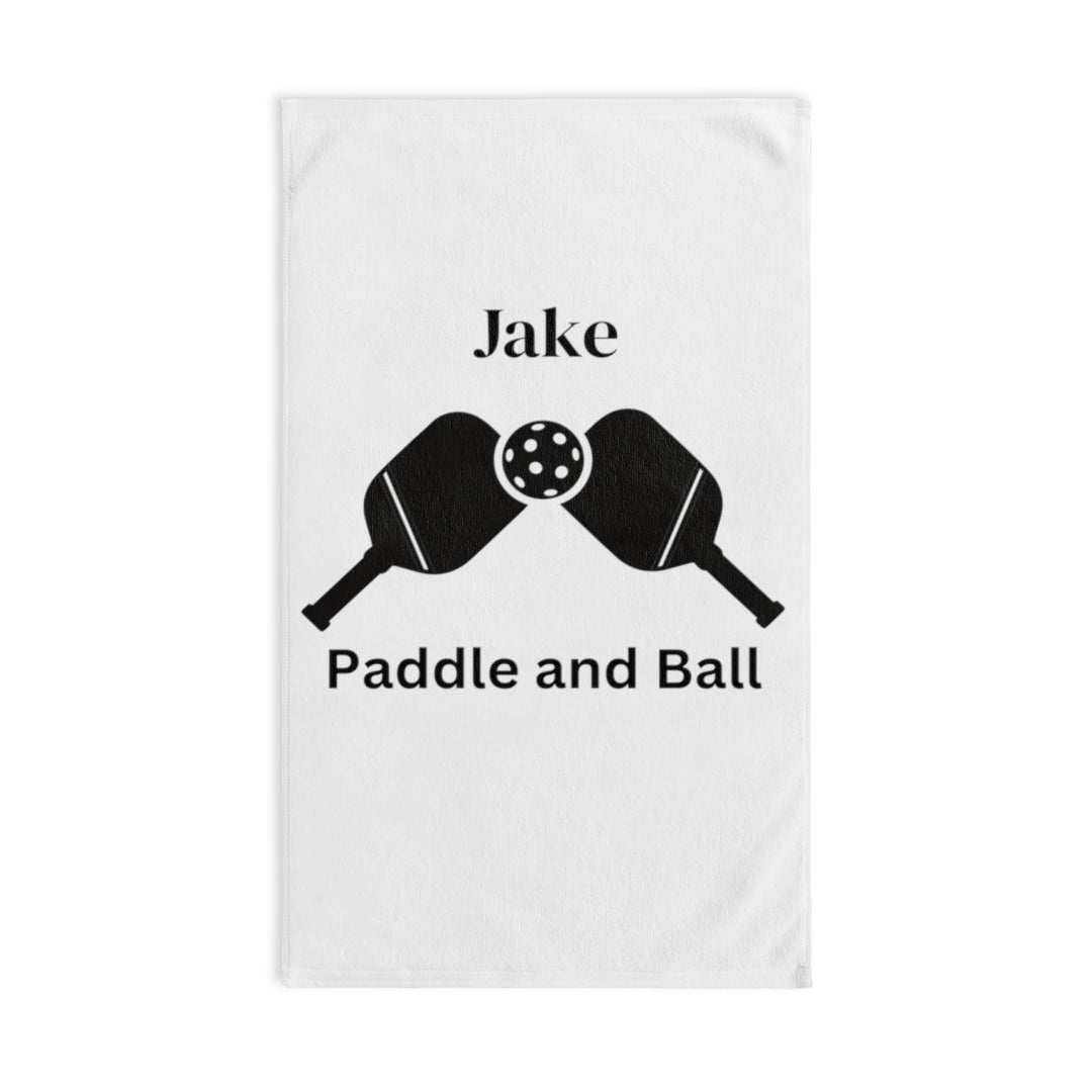 Custom Hand Towel, Stay Dry, Play On: Pickleball Theme Towel