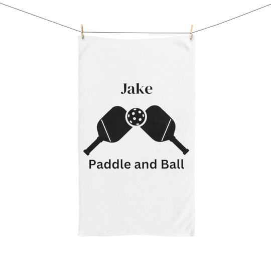 Custom Hand Towel, Stay Dry, Play On: Pickleball Theme Towel