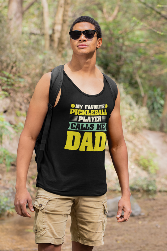 My Favorite Pickleball Player Unisex Jersey Tank