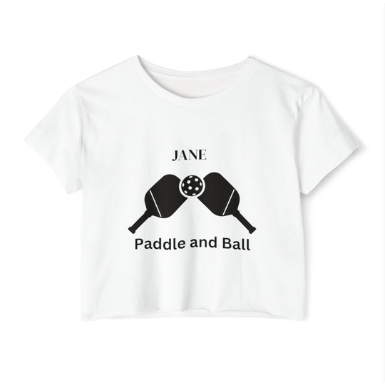 Women's Crop Top, Women's Pickleball Customizable Crop Top